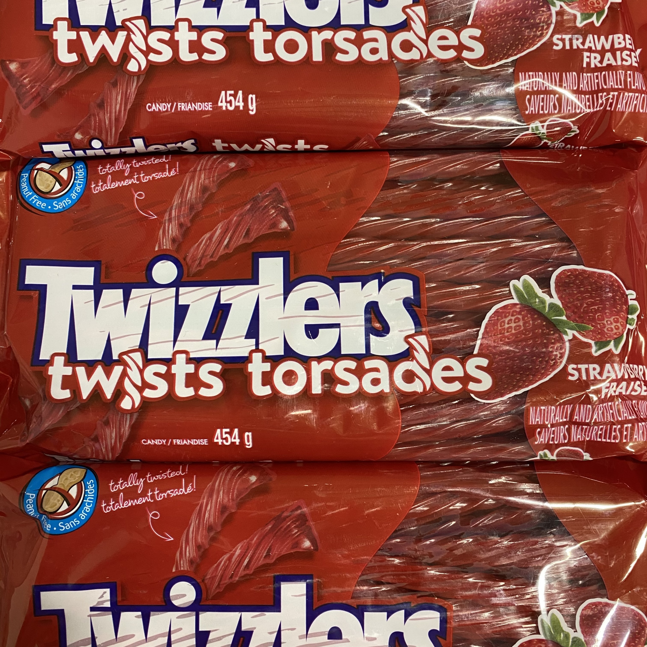 Réglisse Twizzlers à la fraise - Bonbon Mania