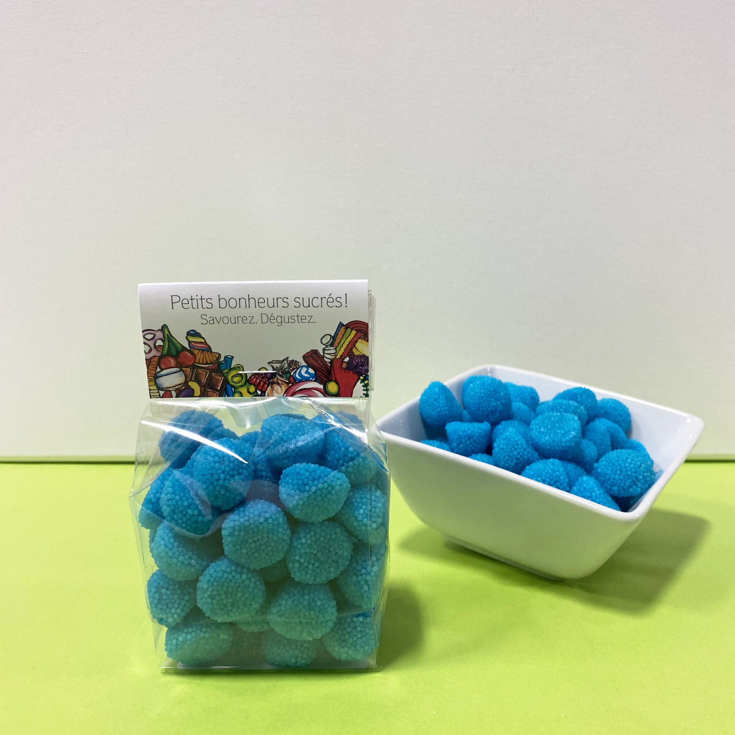 Baie croquante à la framboise bleue - Bonbon Mania