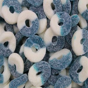Spirale marbrée à la framboise bleue - Bonbon Mania